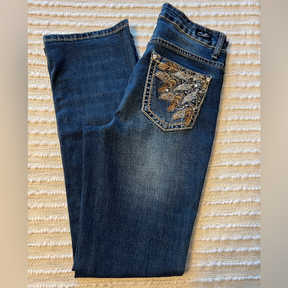 Women’s Earl Slim Bootcut Embellished Jeans